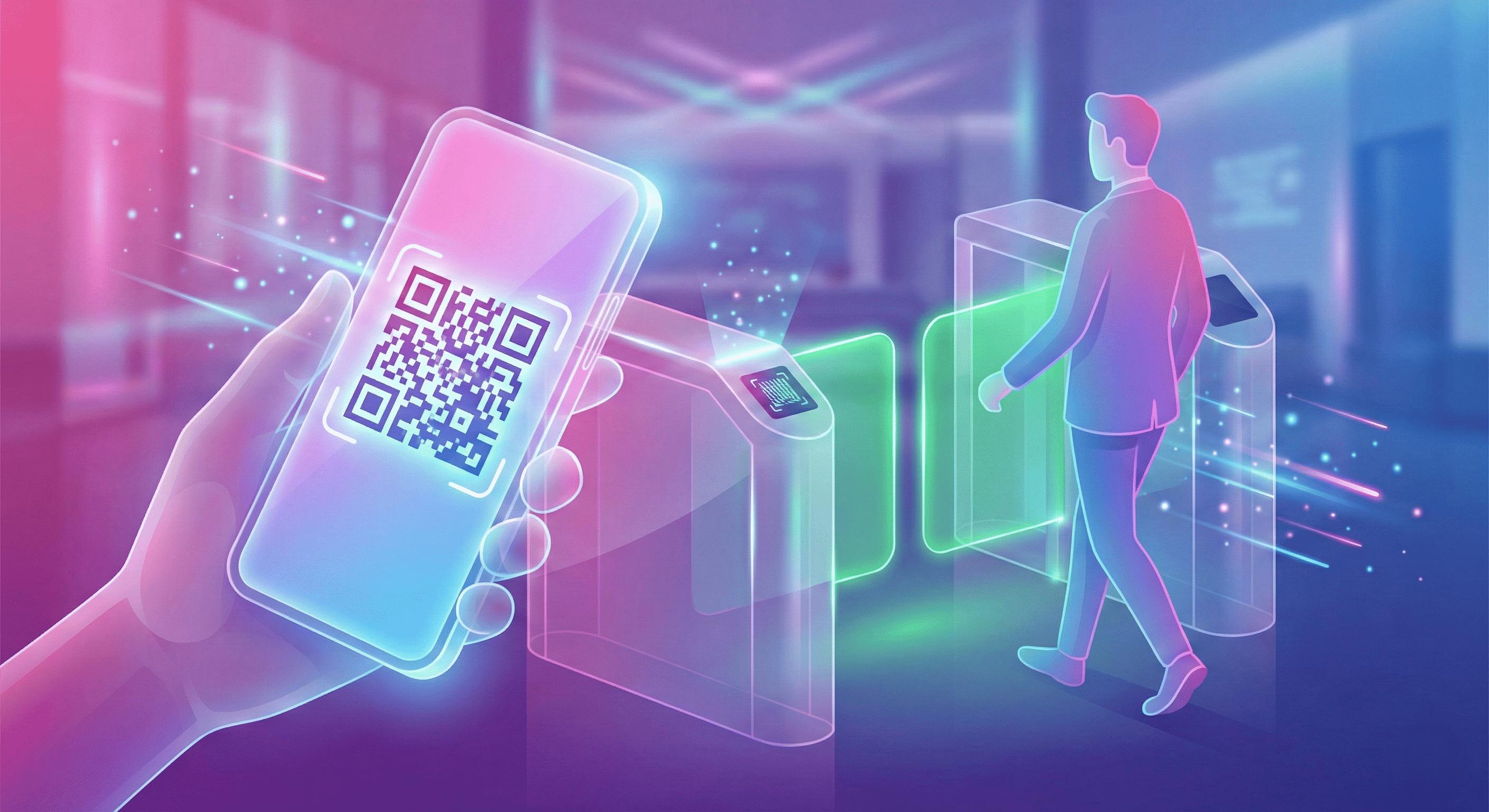 Ilustração de acesso rápido com QR Code